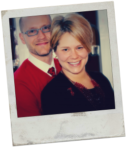 Scott and Jen Old Polaroid