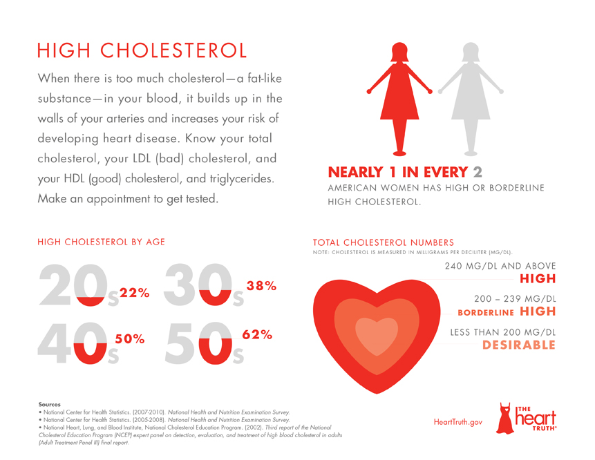high cholesterol infographic