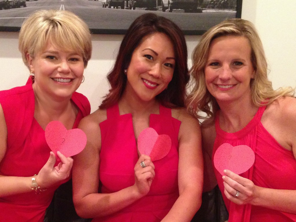 Jen Miriam Lisa with hearts