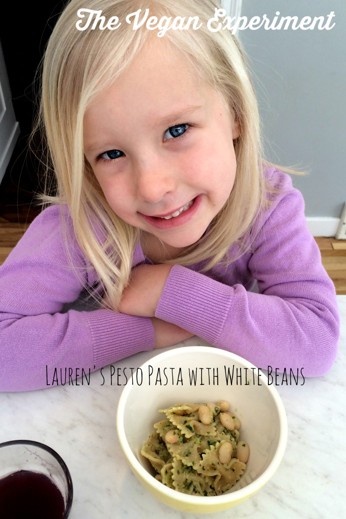 Pesto Pasta with White Beans