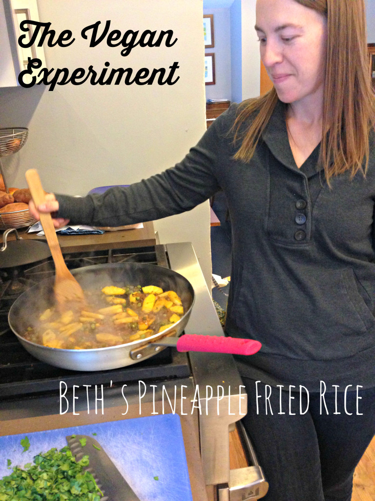 Vegan Experiment Pineapple Fried Rice