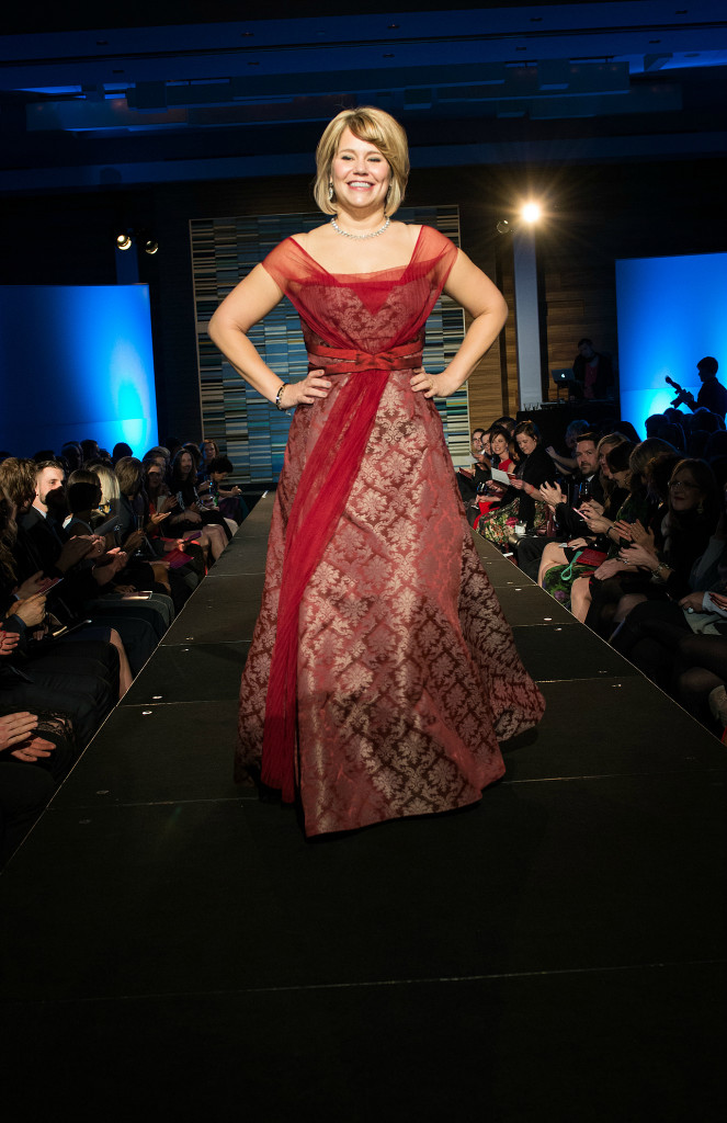 Jen Thorson on runway at the Minnesota's Red Dress Collection Show at the Loews Hotel, Minneapolis March 2015